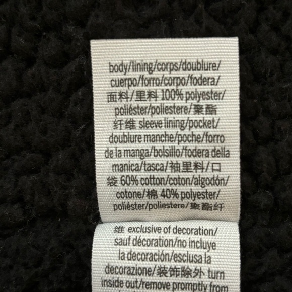 Victoria's Secret PINK Sherpa Lined Full Zip Anorak Hoodie Jacket Rainbow Logo - Picture 13 of 15